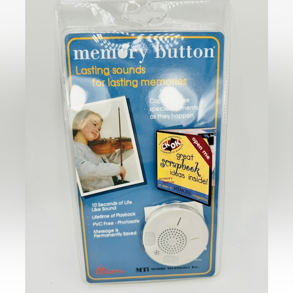 Ellison Memory Button New and Sealed Vintage Scrapbooking/Keepsakes NOS